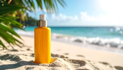 Tropical Beach Sunscreen Sun Protection in Paradise