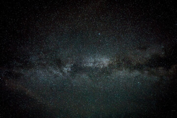 the milky way at a clear night sky with view millions of stars