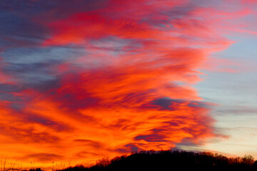Fototapeta premium Roter Himmel