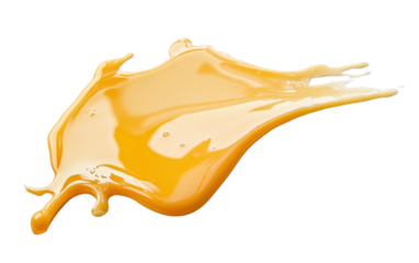 Yellow substance is dripping from a container