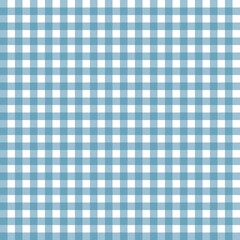 Blue gingham check pattern with a clean, classic look. Ideal for tablecloths, fabric design, digital backgrounds, picnic themes, and retro-style decorations.