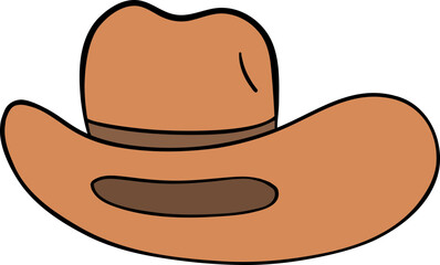 Cowboy hat western hat brown hat wide brim hat leather hat headwear accessory vintage style outdoor hat classic hat