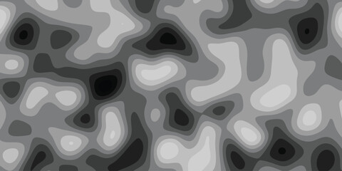 Abstract contoured terrain illustration in grayscale featuring organic shapes and gradient shades seamless texture for various applications