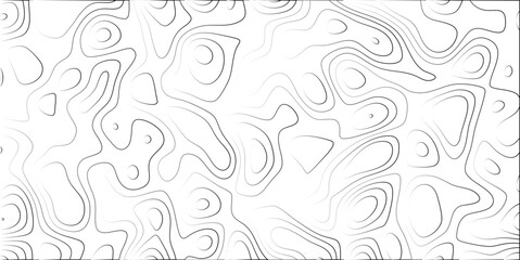 Abstract topographic contours illustration with varying line weights creating a visually interesting and dynamic pattern across the entire white background design.