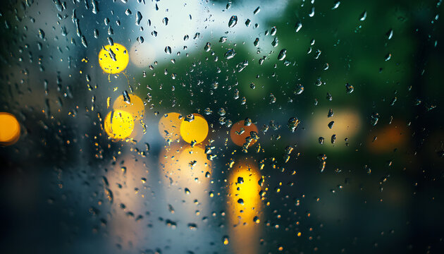rain on glass