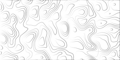 Abstract topographic map pattern in black and white offering a modern artistic interpretation suitable for various design applications