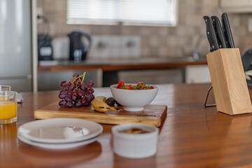 fruit on kitchen counter