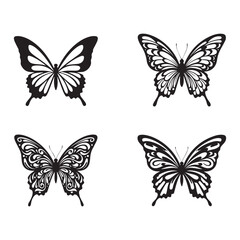 butterfly silhouette vector