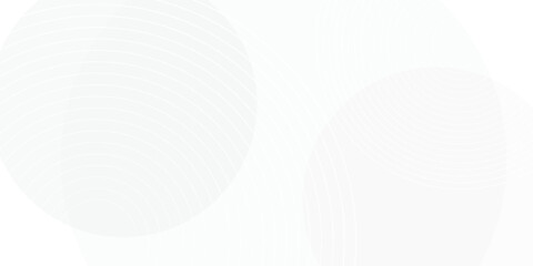 White geometric abstract background overlap layer on bright space with lines effect decoration. Modern graphic design element circles style concept for banner.