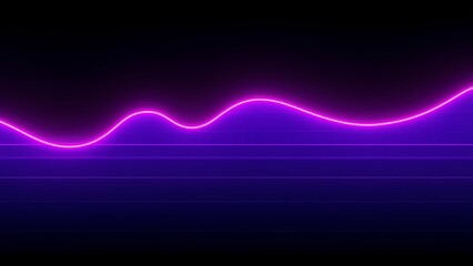 Retro Futuristic Neon Grid Loop – Electric Waves in Purple and Blue