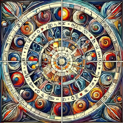 
digital art of the cosmic circle of signs 29