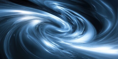 Fototapeta premium Abstract swirling blue background with white highlights