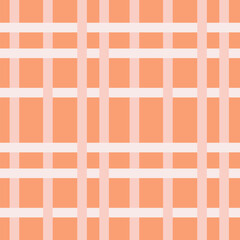 Seamless checkered pattern in orange colors. Abstract vector background.