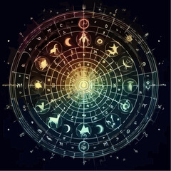 
the mystical circle of signs in digital art 33
