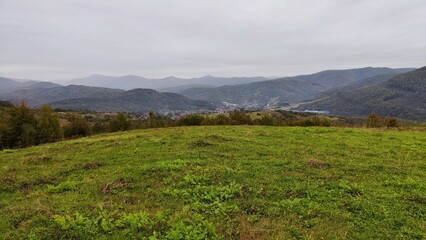 Obraz premium mountain landscape with fog