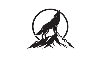 Wolf silhouette 