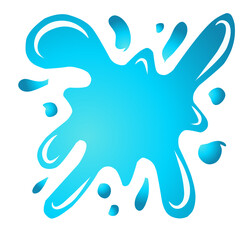 Obraz premium Aqueous explosion: Captivating blue water burst against a stark backdrop