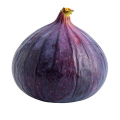 Captivating close up of a ripe fig, showcasing its unique texture and color on the transparent background