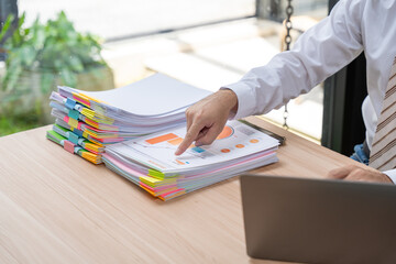 Business Analysis with Documents and Laptop