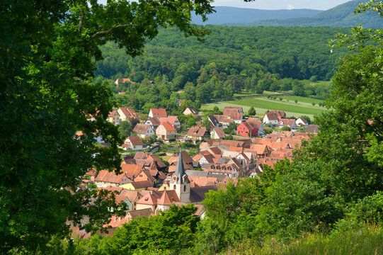 Rosenwiller im Elsass im Sommer