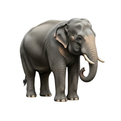 Fototapeta premium Asian elephant isolated on white background