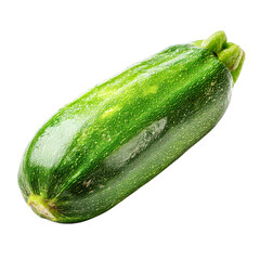 Fresh Green Zucchini Vegetable Isolated on Black Background,, isolated on transparent background, perfect cutout, PNG