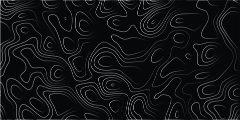 Abstract topographic pattern resembling a landscape with flowing lines and contours in a grayscale gradient creating a unique visual texture for various design applications.