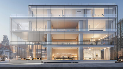 modern building in hong kong