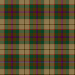 Red, Blue, Purple, Brown, Green, Tan Tartan Weave Pattern - Tile