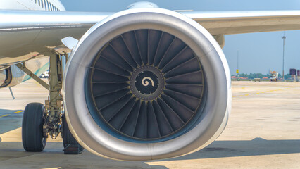 Jet engine for passenger aircraft.
