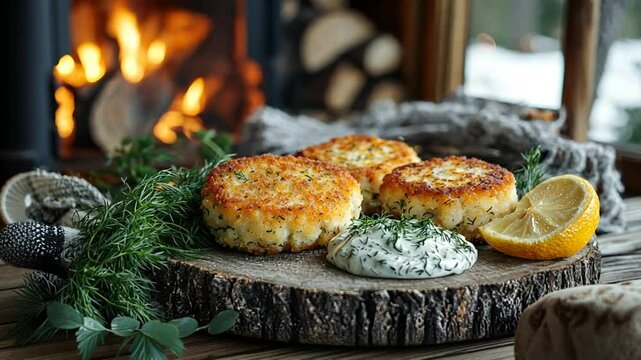 atlantic cod cakes with dill sauce video
