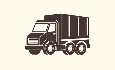 Delivery truck icon, set of black first shipping delivery truck icon vector silhouettes 