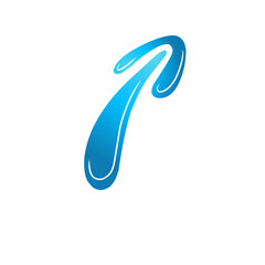 Abstract blue curve on black canvas a captivating design element display