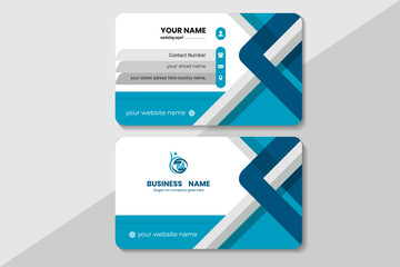 Minimalist corporate modern business card template