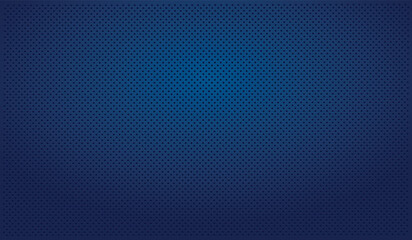 Blue perforated blue background with black holes and glow - illustration