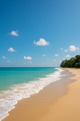 Breathtaking view of a high seaside cliff with a wide perspective over the gentle ocean waves and horizon. Perfect for travel, freedom, and oceanic adventure concepts.