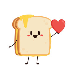 Sandwich cheese character design. bread character vector. cheese stretch. Sandwich cheese vector