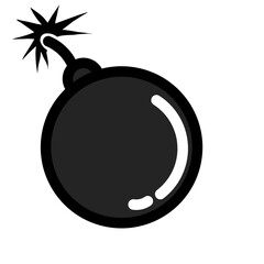 Minimalist black circle with white crescent detail against a stark backdrop