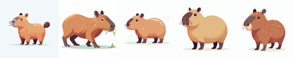 Vector of a capybara
