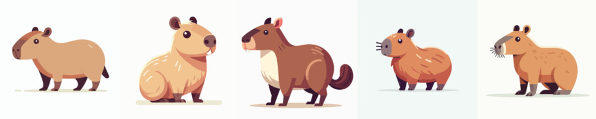 Fototapeta premium Vector of a capybara