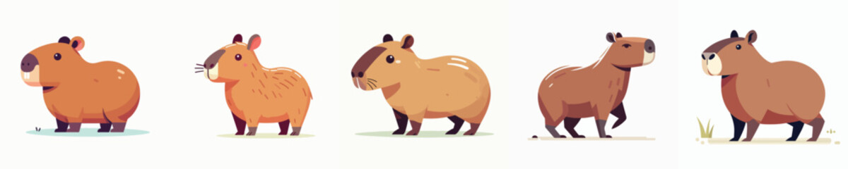 Vector of a capybara