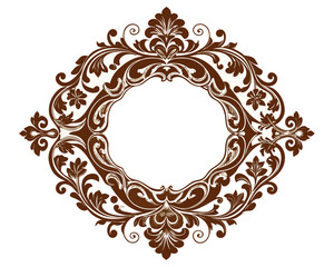frame, ornament, floral, design, brown, vector, vintage, decorative, elegant, baroque, swirl, flourish, leaf, leaves, retro, art, border, graphic, illustration, isolated, ornate, antique, classic, inv