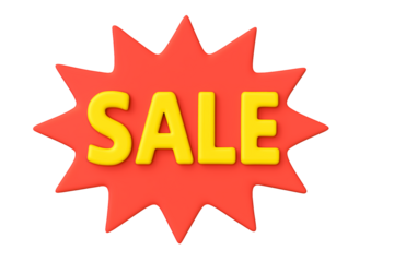 Big Sale Announcement  Starburst Design for Marketing and Advertising