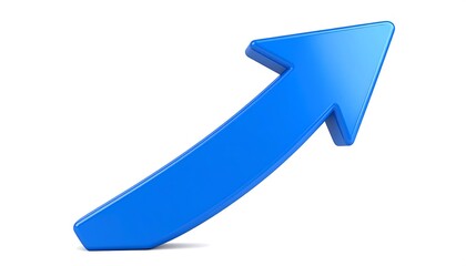 Blue upward arrow with growth chart.