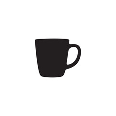 coffee cup isolated on white silhouette 