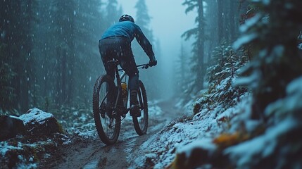 Snow Mountain Biking Adventure.