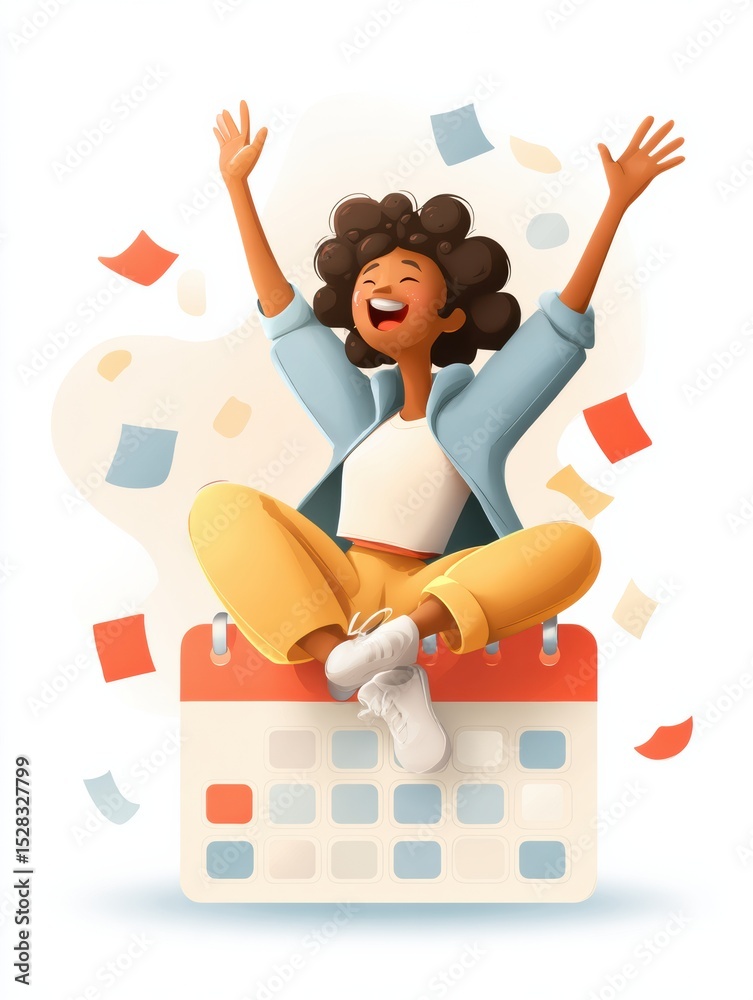 Aufkleber Creating a Joy-Focused Calendar to Enhance Well-Being and Productivity Throughout the Year