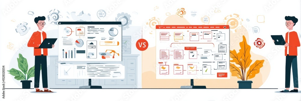 Poster Understanding the Differences Between Goals and Systems in a Flat Workflow Design for Effective Project Management
