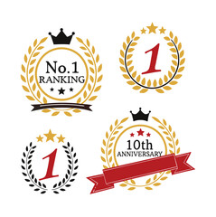 Celebrate Success No. 1 Ranking & 10th Anniversary Award Wreath Designs