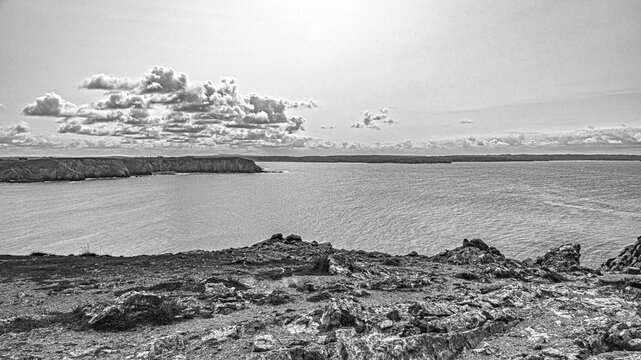 Penhir tas de pois in Crozon French South brittany